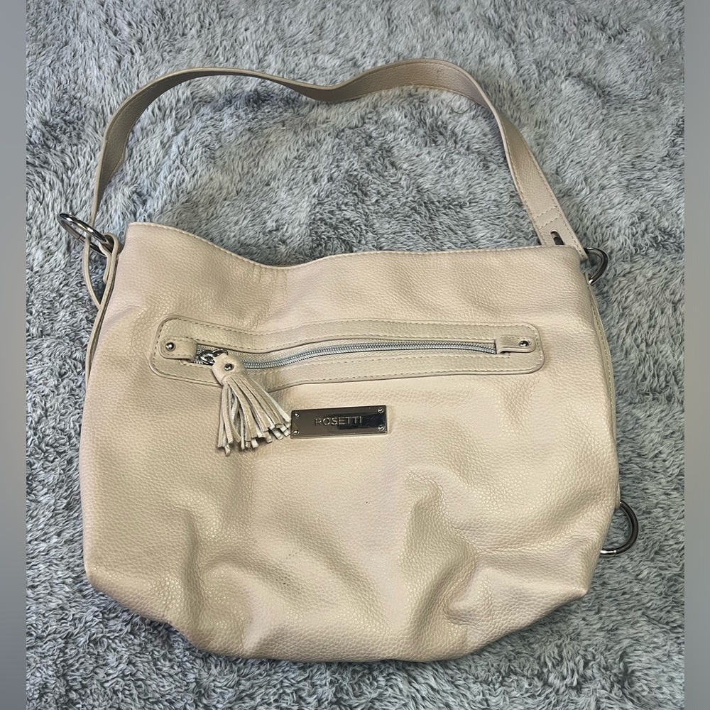 Rosetti Women's‎ Tan Handbag Purse Tassel Shoulder or Crossbody